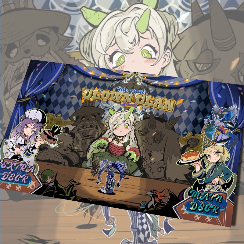 Board Game Gi - 遊戯王！ Clown Clan New Face 600x350mm