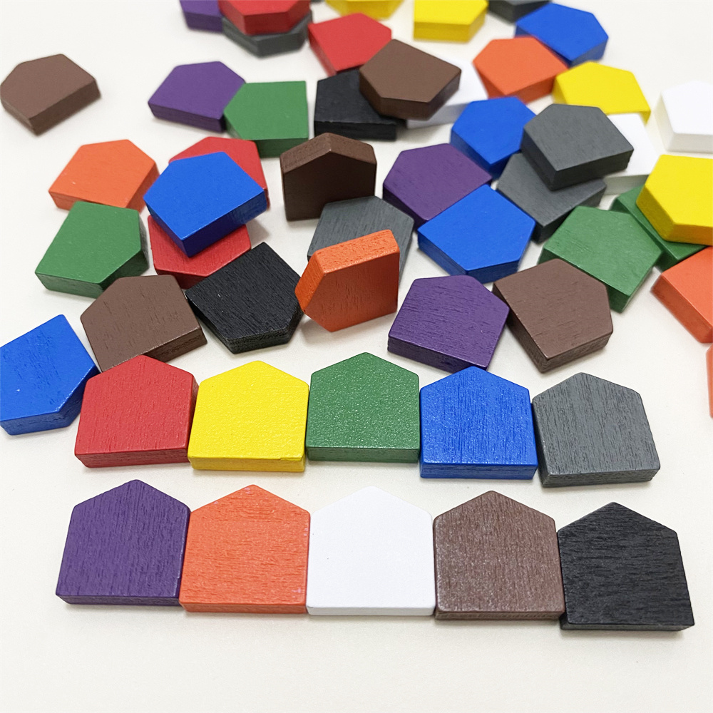 カラフルな木製の家のゲーム,16x16mm,トークン,ゲーム - Board Game The Sims のレビューと価格