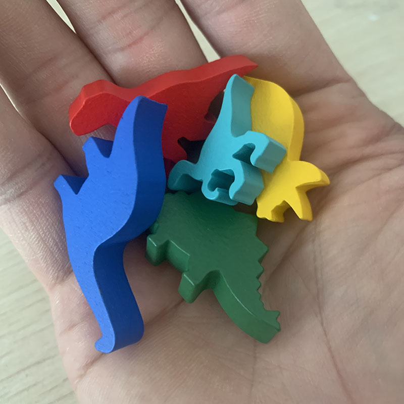 5 ピース/セット木製恐竜ボードゲームチェスアクセサリー - Board Game Catan のレビューと価格