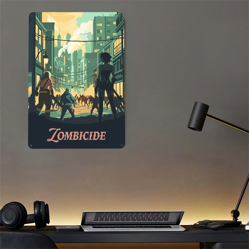 ゾンビサイドボードゲームにインスパイアされたメタルポスター、 - Board Game Zombicide のレビューと価格